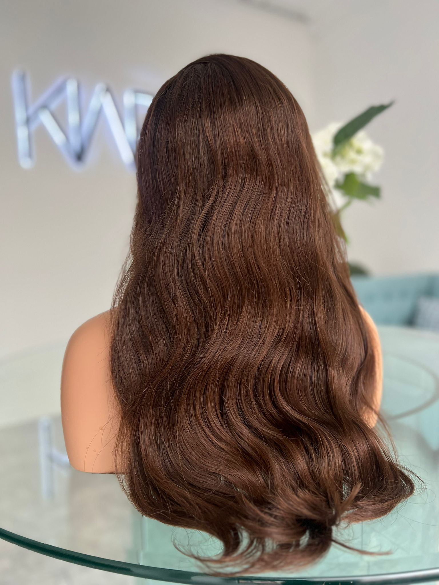 KIARIS HAIR Echthaar Frontal Perücke in 50 cm